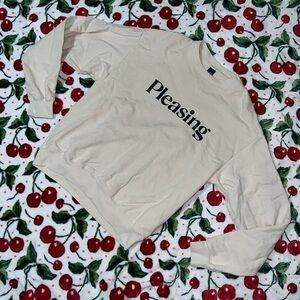Pleasing Cream Sweatshirt